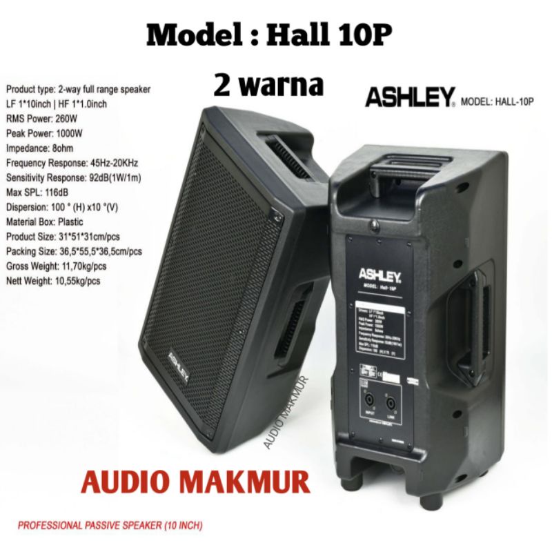 Jual Speaker Pasif Ashley Hall P Original Inch Passive Ashley Hall