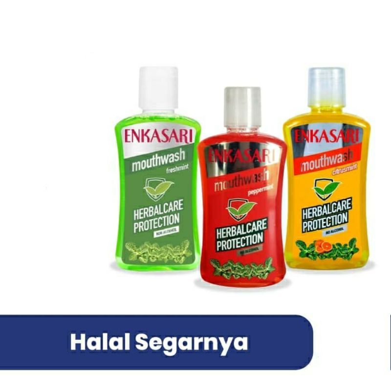 Jual Enkasari Halal Segarnya Mouthwash 250ml Shopee Indonesia