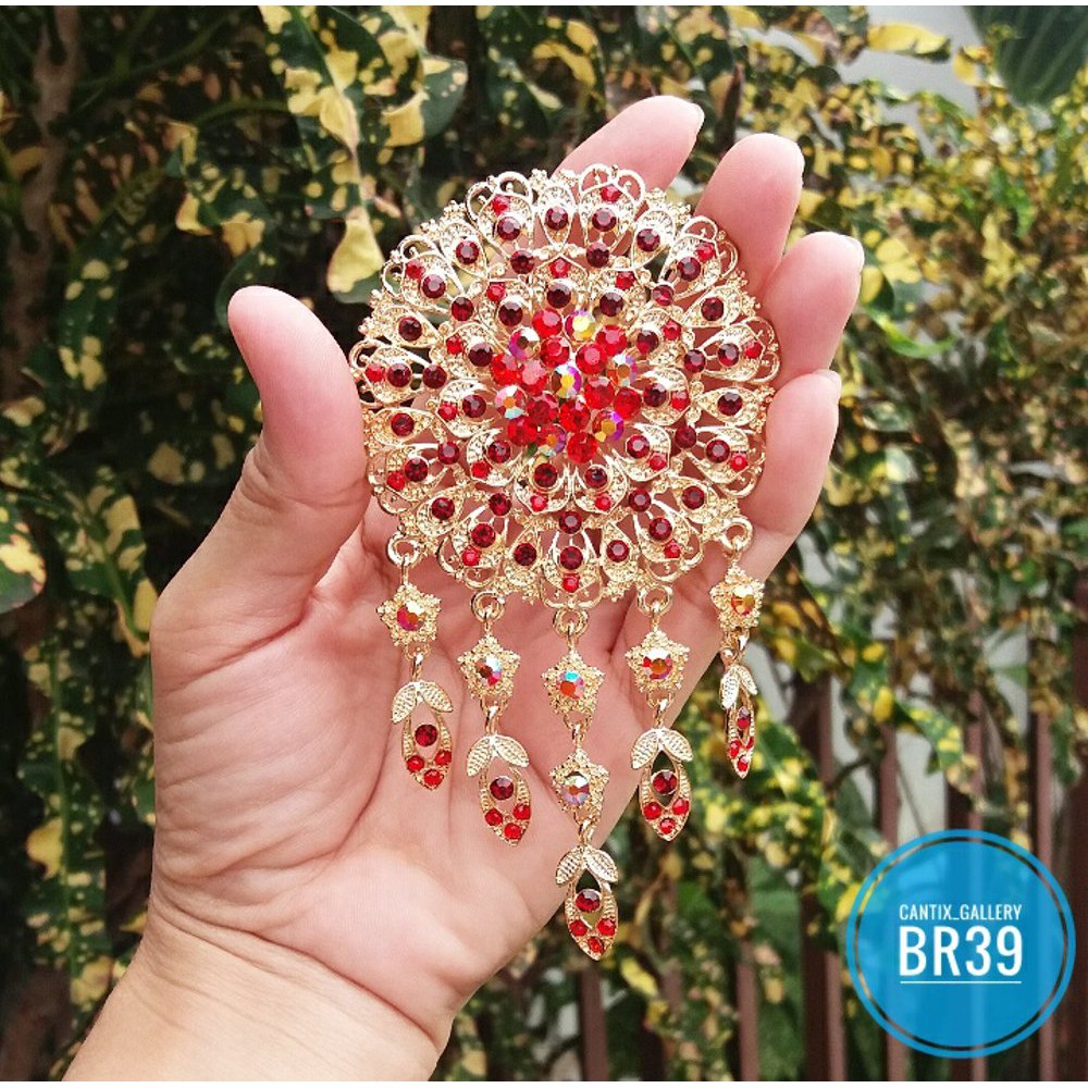 Jual Jual Aksesoris Wanita Brooch Bros Kebaya Hijab Bentuk Bunga Simpel