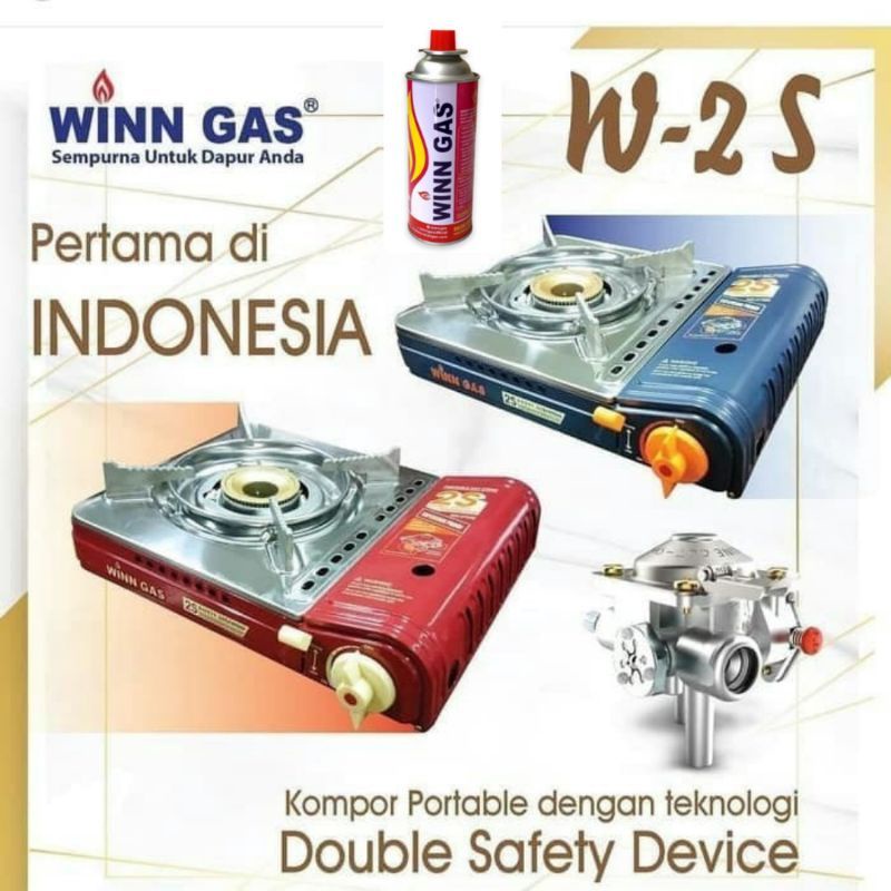 Jual Kompor Gas Portable WINN GAS W 2S Double Safety Shopee Indonesia