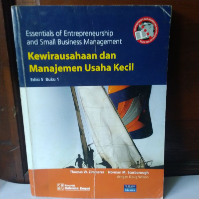 Jual Kewirausahaan Dan Manajemen Usaha Kecil Oleh Thomas W Zimmerer