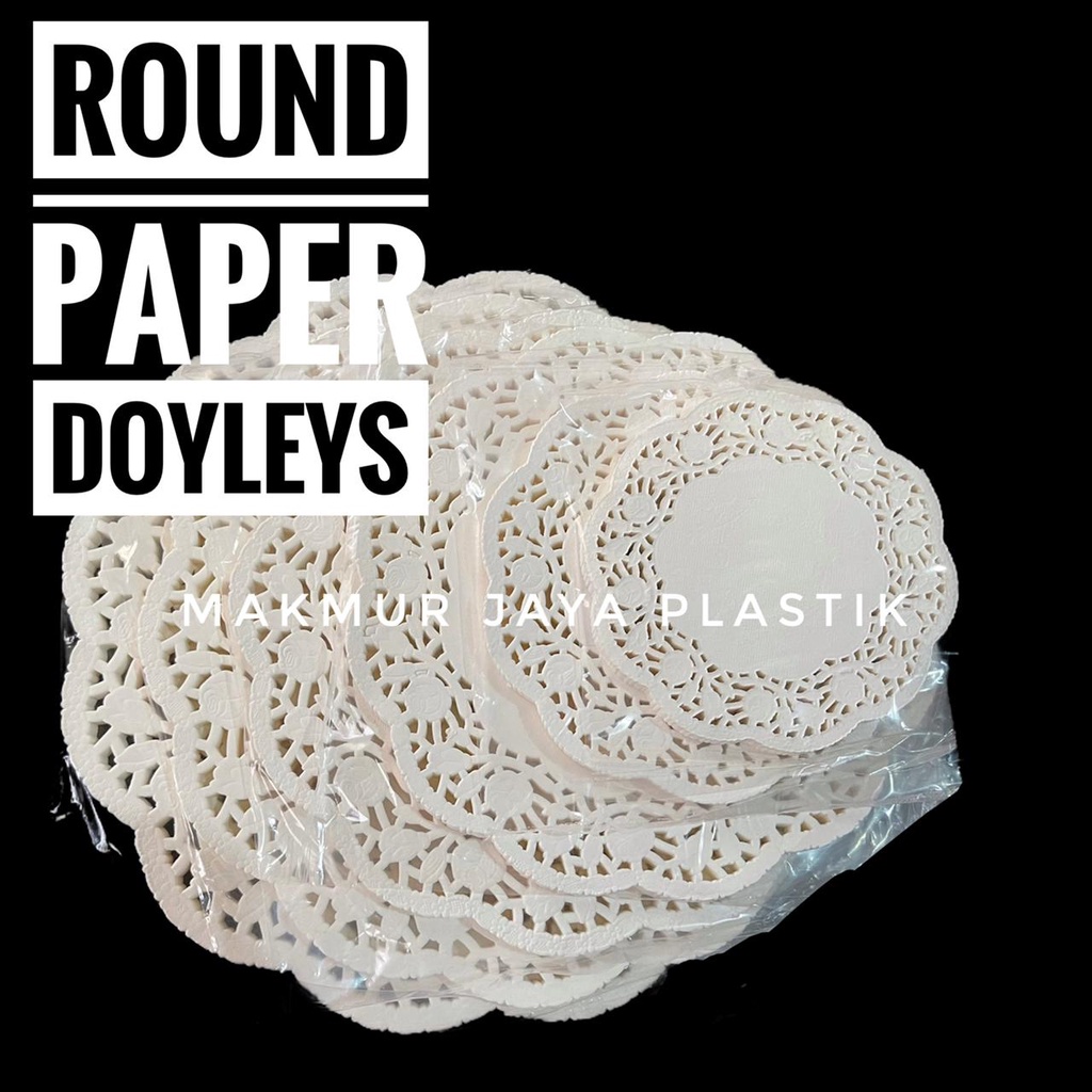 Jual DOILIES ISI 100 PC PAPER DOYLIES KERTAS RENDA TATAKAN KUE TOPLES