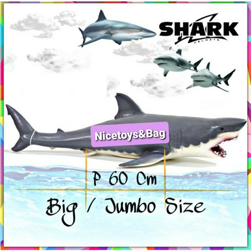 Jual Shark Mainan Ikan Hiu Shark Karet Action Figure Shopee Indonesia