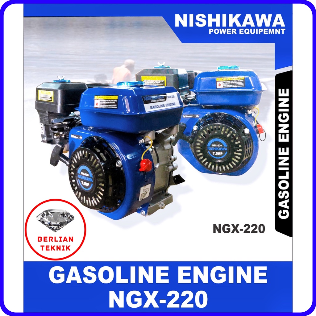 Jual Mesin Penggerak Bensin Engine Gasoline Nishikawa NGX 220 8 HP