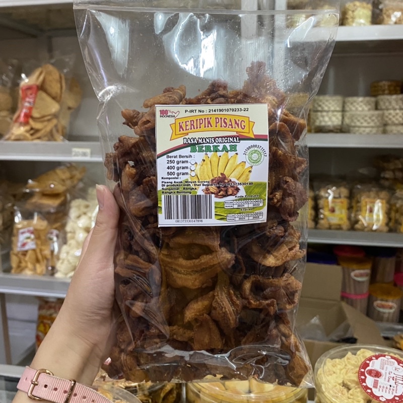 Jual Keripik Bangka Cap Berkah Pisang Saleh Cemilan Khas Bangka