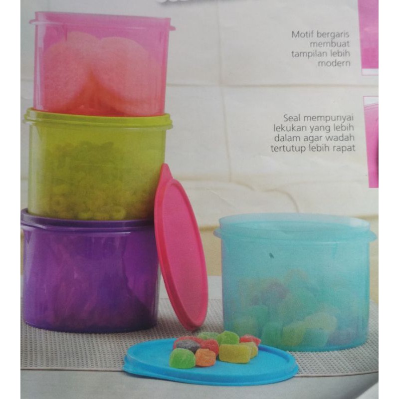 Jual Tupperware Texture Canister Small Tupperware Tempat Kue