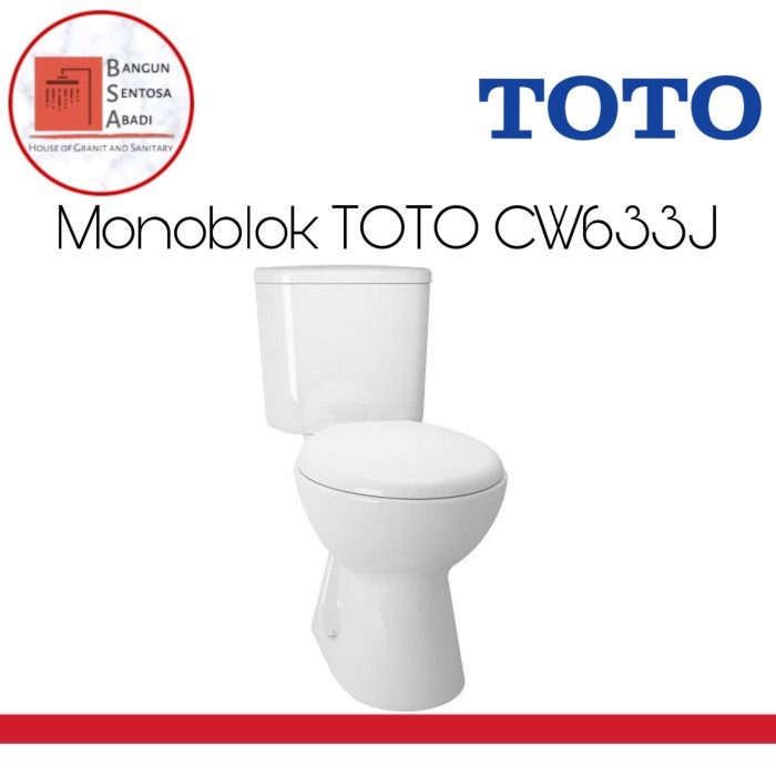 Jual Kloset Duduk Toto Cw J Putih Original Monoblok Toto