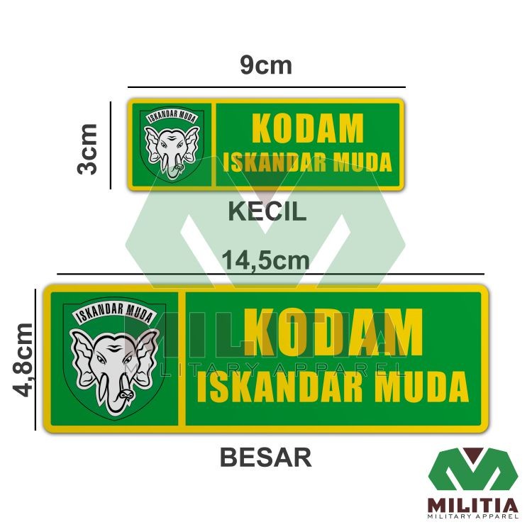 Jual Stiker Vynil Kodam Iskandar Muda Shopee Indonesia