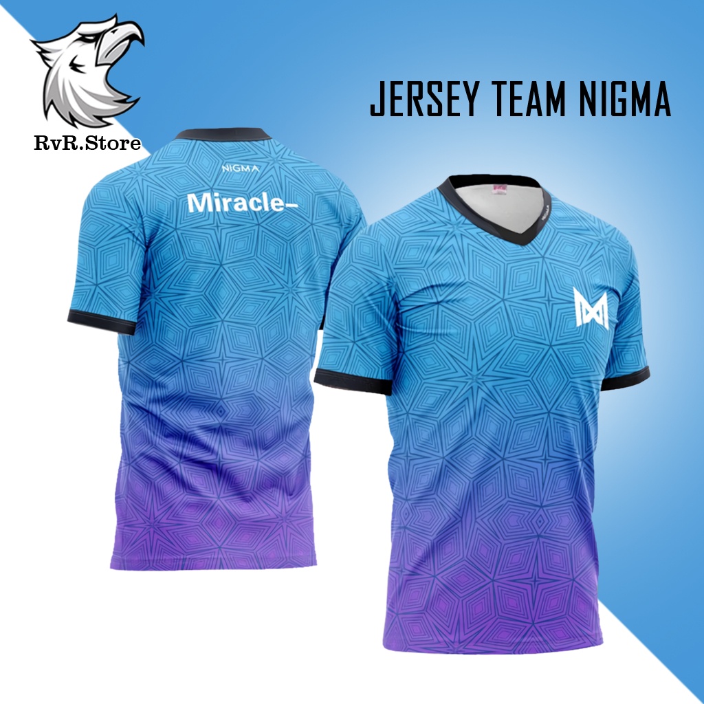 Jual JERSEY BAJU KAOS GAMING TEAM NIGMA GAME DOTA 2 WILDRIFT LOL FREE