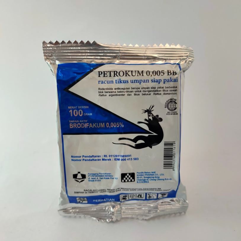 Jual Racun Tikus Petrokum 0 005 BB 100 Gram Rodentisida Shopee