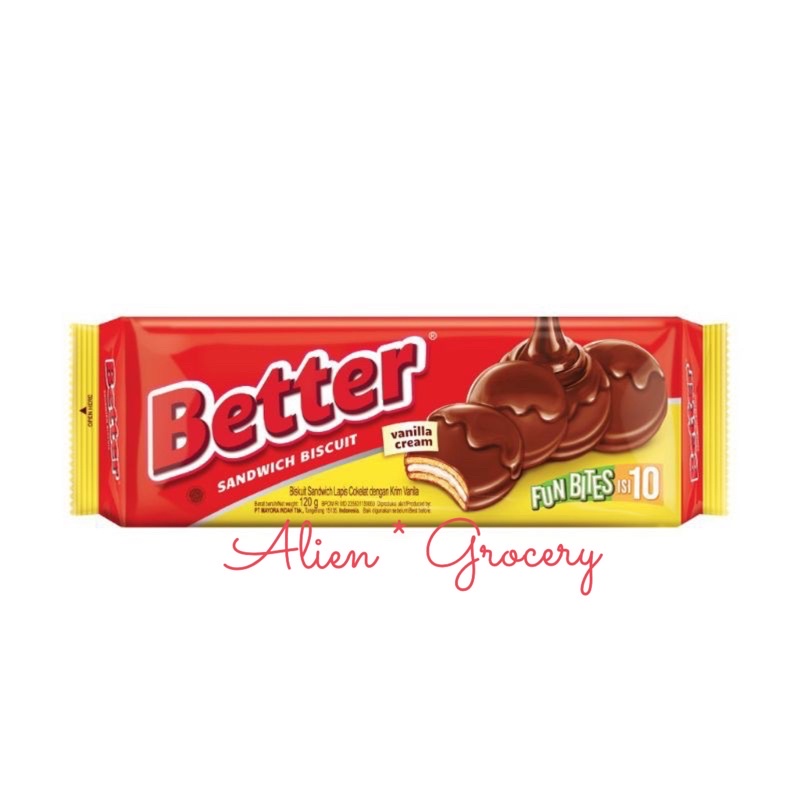 Jual Roma Better Fun Bites Sandwich Biscuit Vanilla Cream 100gr