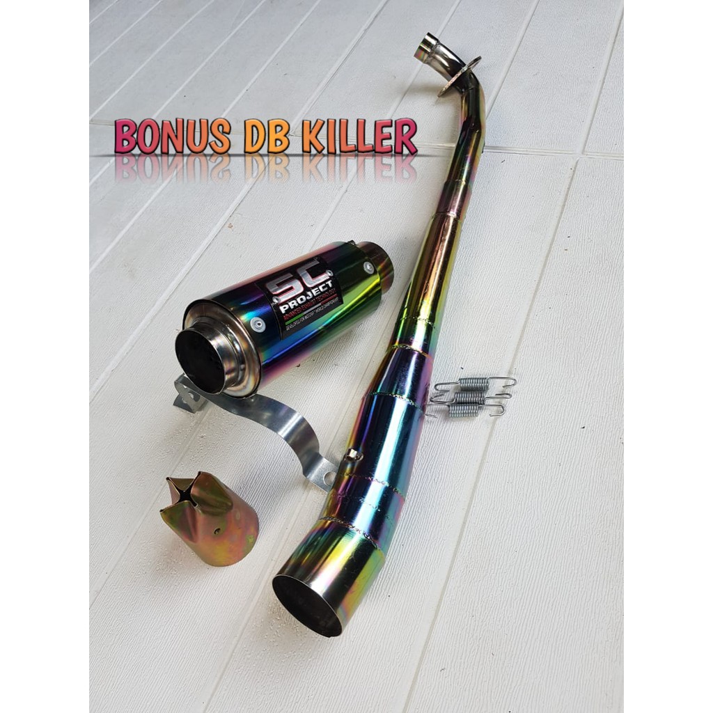 Jual Knalpot Racing Sc Project Jupiter Z Rainbow Bonus Db Killer