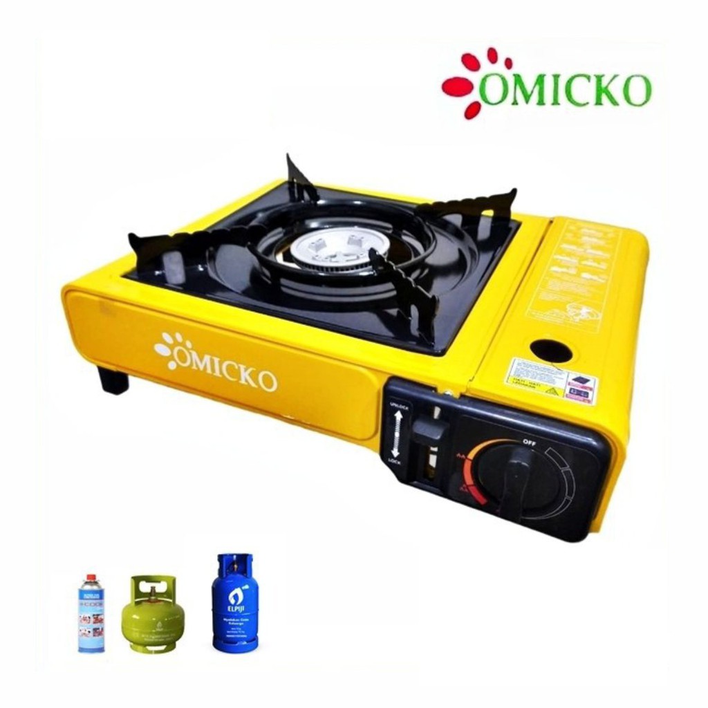 Jual Kompor Portable Omicko 2in1 Bisa Menggunakan Gas Kaleng Gas LPG 3