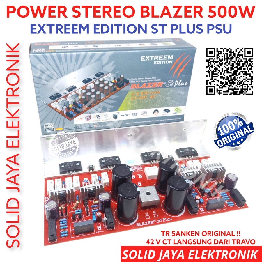 Jual Kit Power Blazer Stereo W Extreem Plus Psu Tr Final Sanken Asli