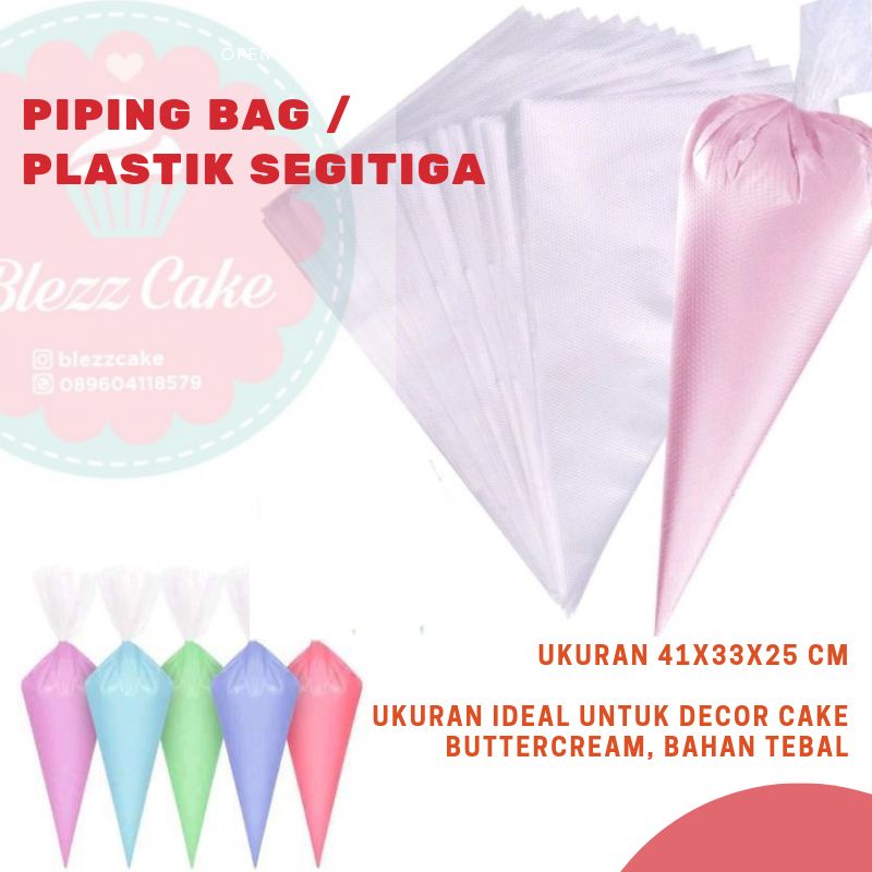 Jual Piping Bag Plastik Segitiga Besar Dan Tebal Shopee Indonesia