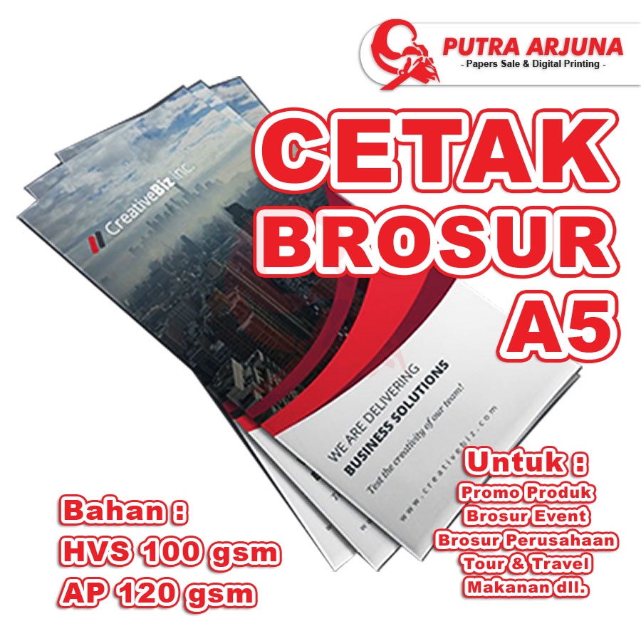 Jual Cetak Brosur A Hvs Gsm Art Paper Gsm Shopee Indonesia