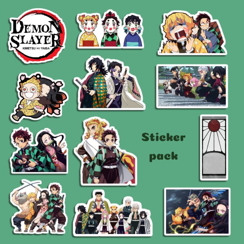 Jual Sticker Tumblr Kimetsu No Yaiba Demon Slayer Fanmerch Anime