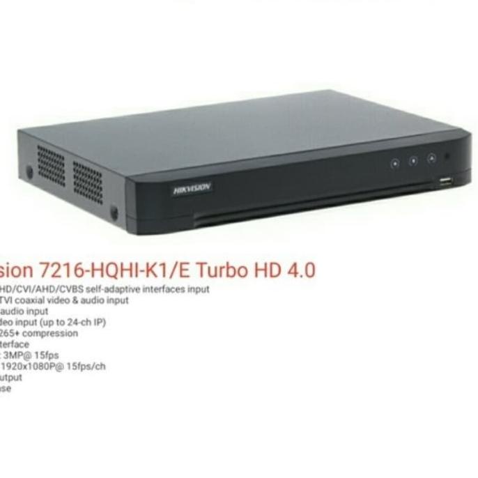 Jual DVR 16 CHANNEL HIKVISION 7216 HQHI K1 E DVR HIKVISION 5MP Shopee