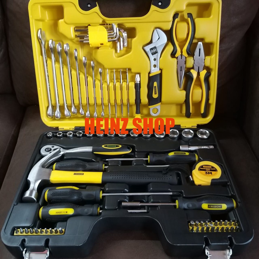 Jual Toolkit Box Set Tool Kit Original Krisbow Kotak Perkakas