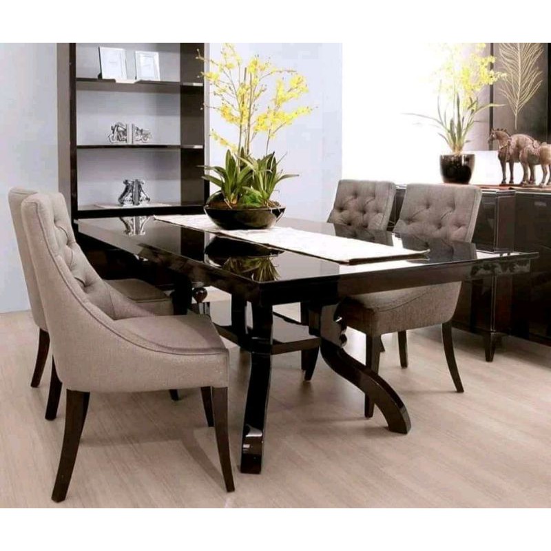 Jual Dining Table Set Meja Makan Minimalis Kursi Mewah Elegan Ukuran