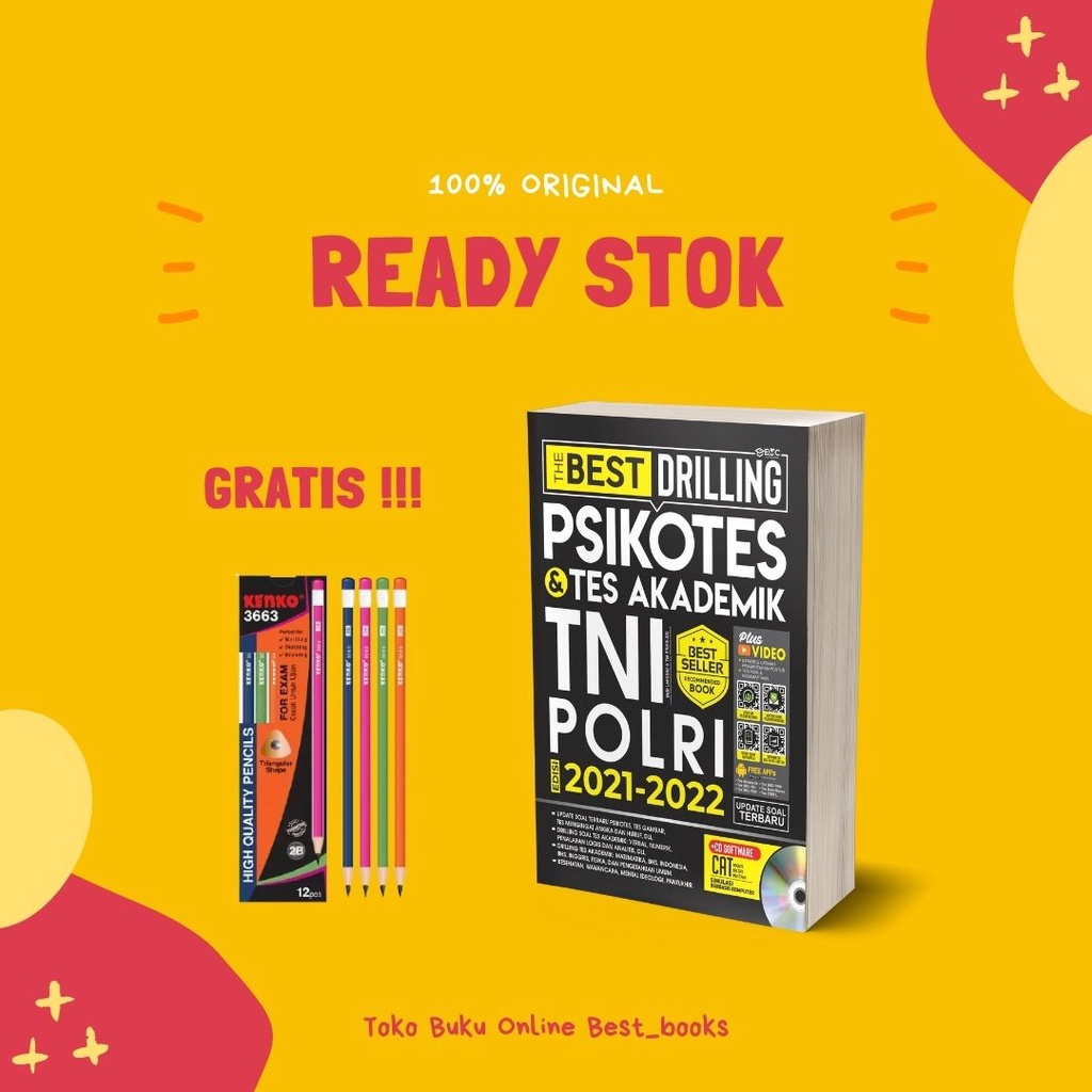 Jual Buku Lolos Tes Tni Polri Best Drilling Psikotes Tes Akademik