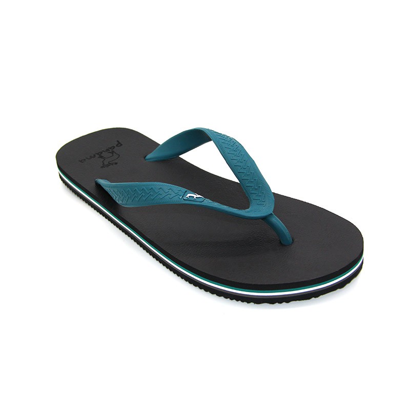 Jual Panama Classic Men M12 Black Dark Turquoise Sandal Jepit Pria