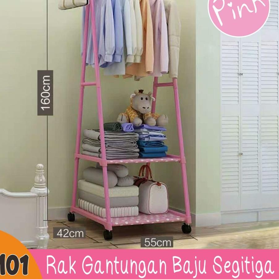 Jual Trend TRIANGLE STAND HANGER GANTUNGAN PAKAIAN BERDIRI KOKOH