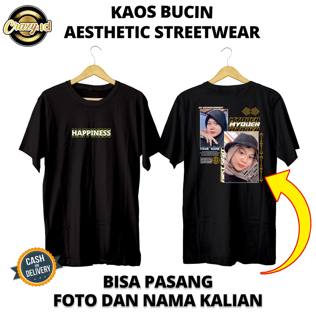 Jual Sehari Jadi Custom Kaos Desain Aesthetic Kaos Bucin Bisa