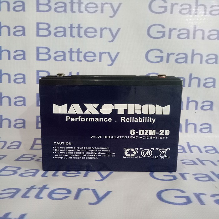 Jual Maxstrom Baterai Aki Sepeda Listrik Dzm V Ah Shopee