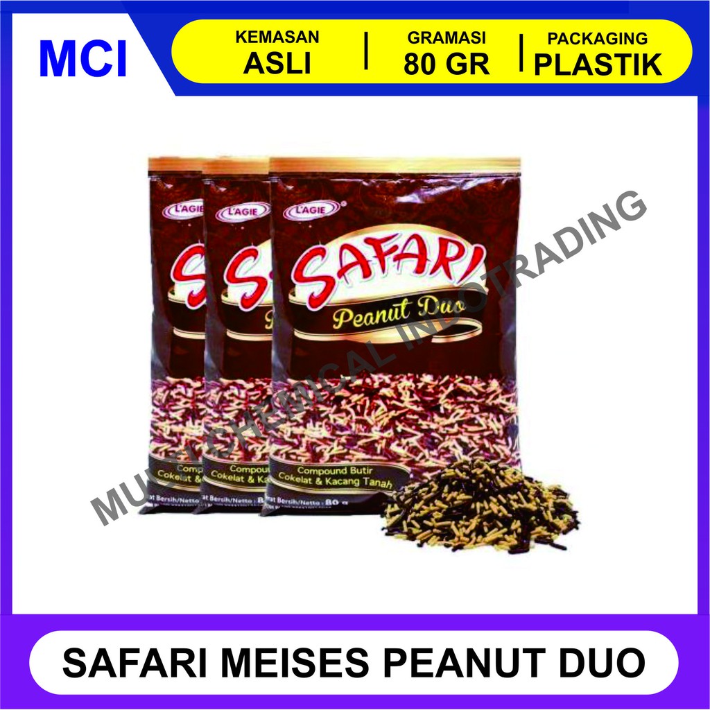 Jual Meses Cokelat Kacang Safari Lagie Peanut Duo Gr Meises