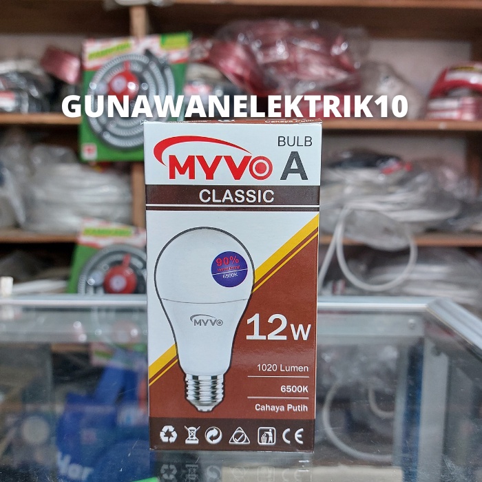 Jual LAMPU LED MYVO CLASSIC 12W LAMPU MYVO 12 WATT BERGARANSI 1 TAHUN