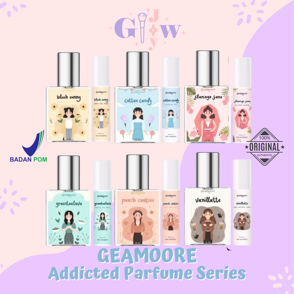 Jual B32 B43 GEAMOORE 5ml 15ml Addicted Series Scent Roll Parfume