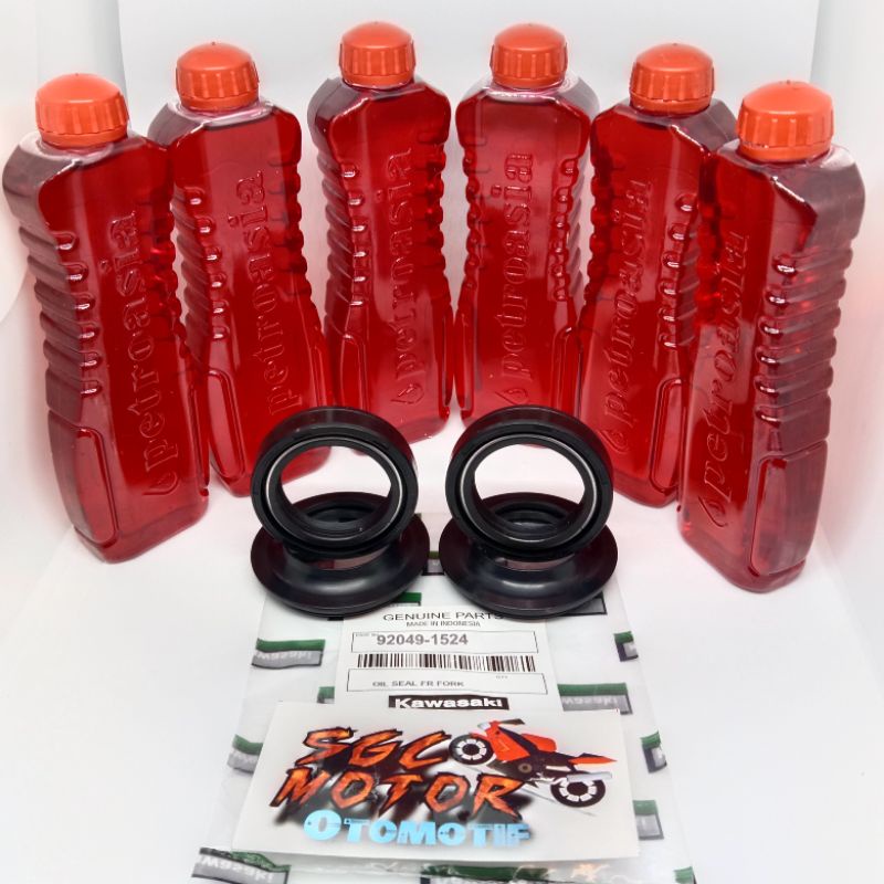 Jual COD 1SET PAKET SEAL SHOCK DEBU OLI DEPAN NINJA R NINJA RR SS