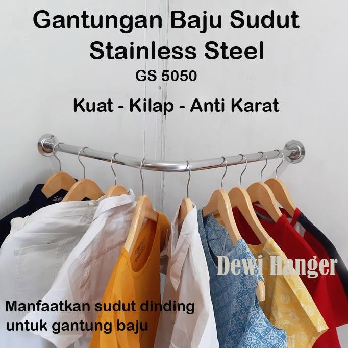 Jual Jual Gantungan Baju Sudut Stainless Steel Shopee Indonesia