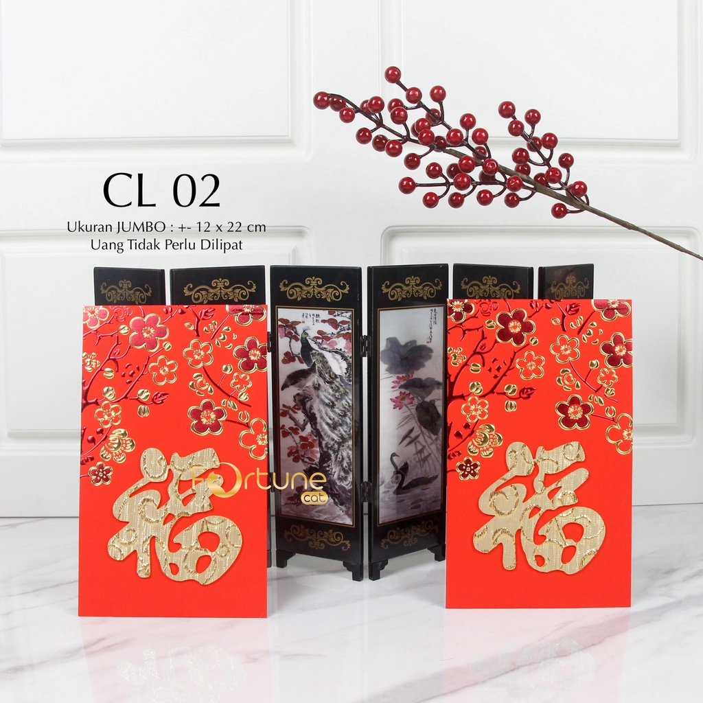 Jual Angpao Imlek 2024 Kertas Jumbo Isi 2 Lembar Chinese New Year Hong