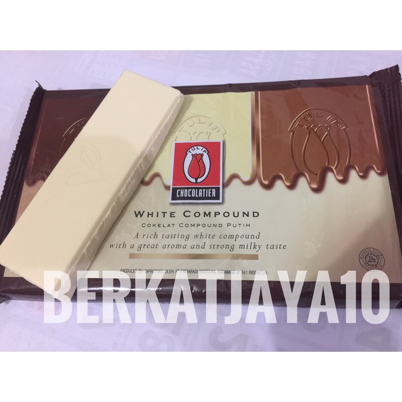 Jual Tulip White Chocolate Compound Dcc Coklat Batang Putih Repack