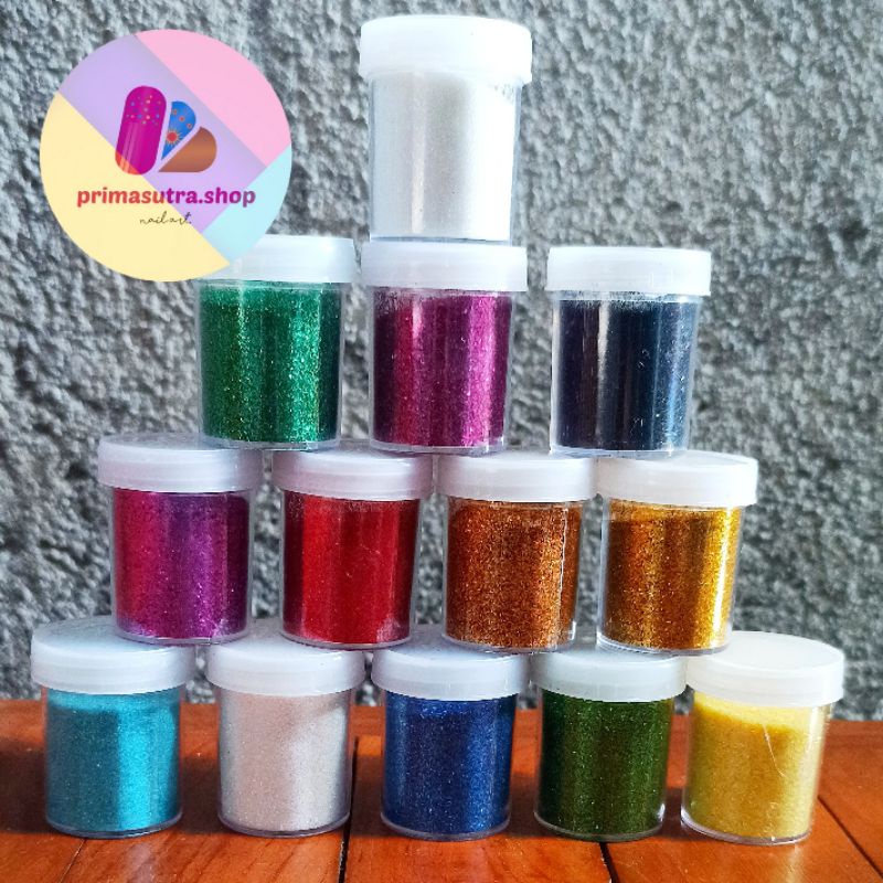 Jual Glitter Bubuk 20cc Bubuk Gliter Shopee Indonesia