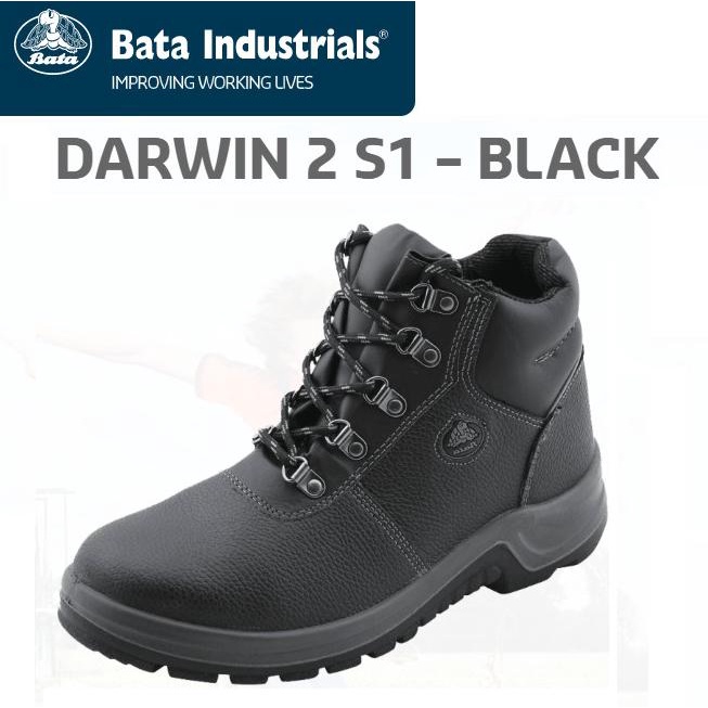 Jual Original Sepatu Safety Shoes Shoe Proyek Bata Darwin Black