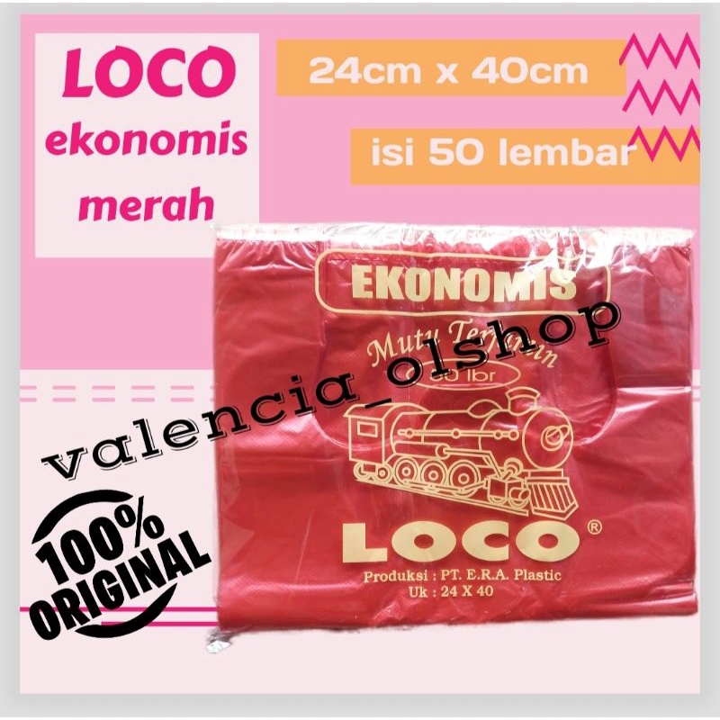 Jual Kantong Plastik Loco Ekonomis Ukuran 24 Shopee Indonesia