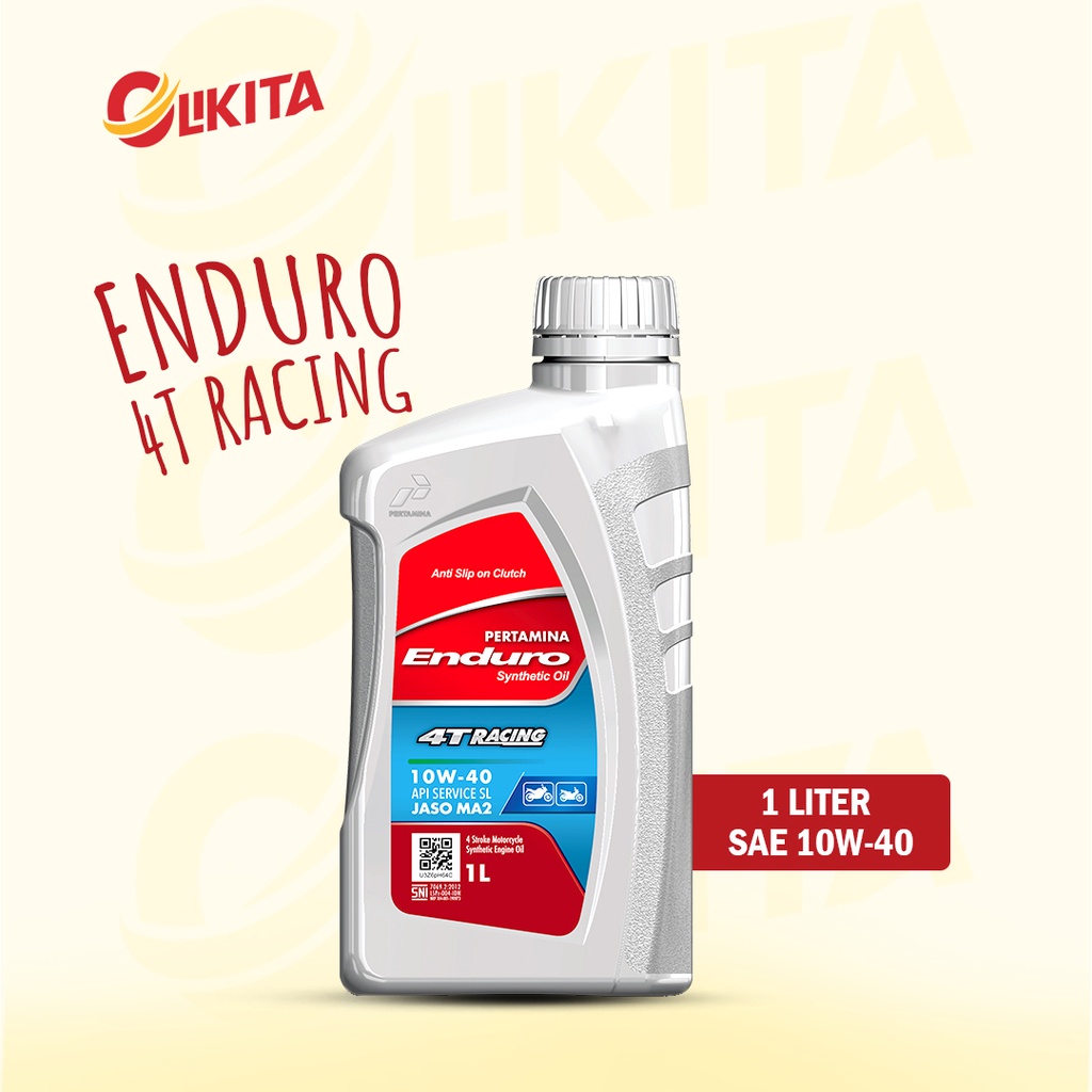 Jual OLI ENDURO RACING 4T SAE 10W 40 1 LITER FREE BUBBLE WRAP