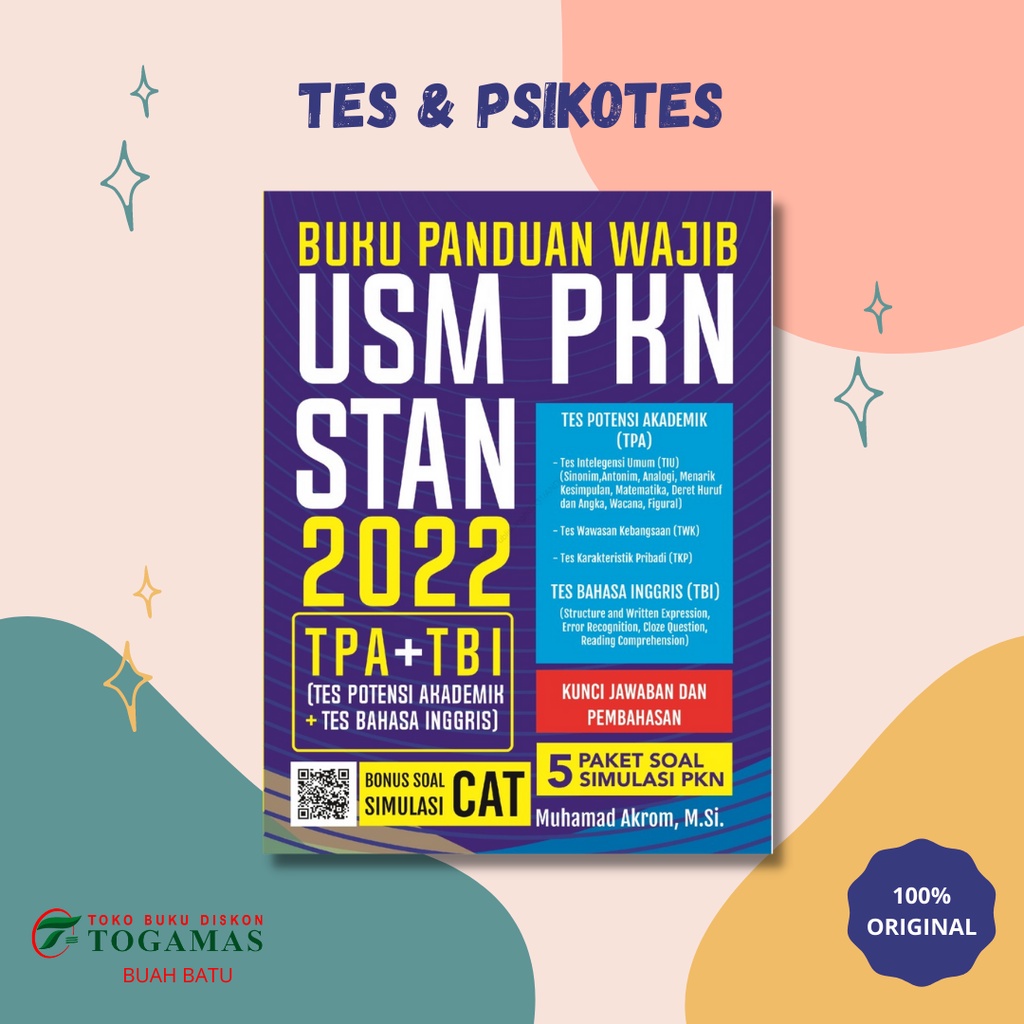 Jual BUKU PANDUAN WAJIB USM PKN STAN 2022 MUHAMAD AKROM M SI