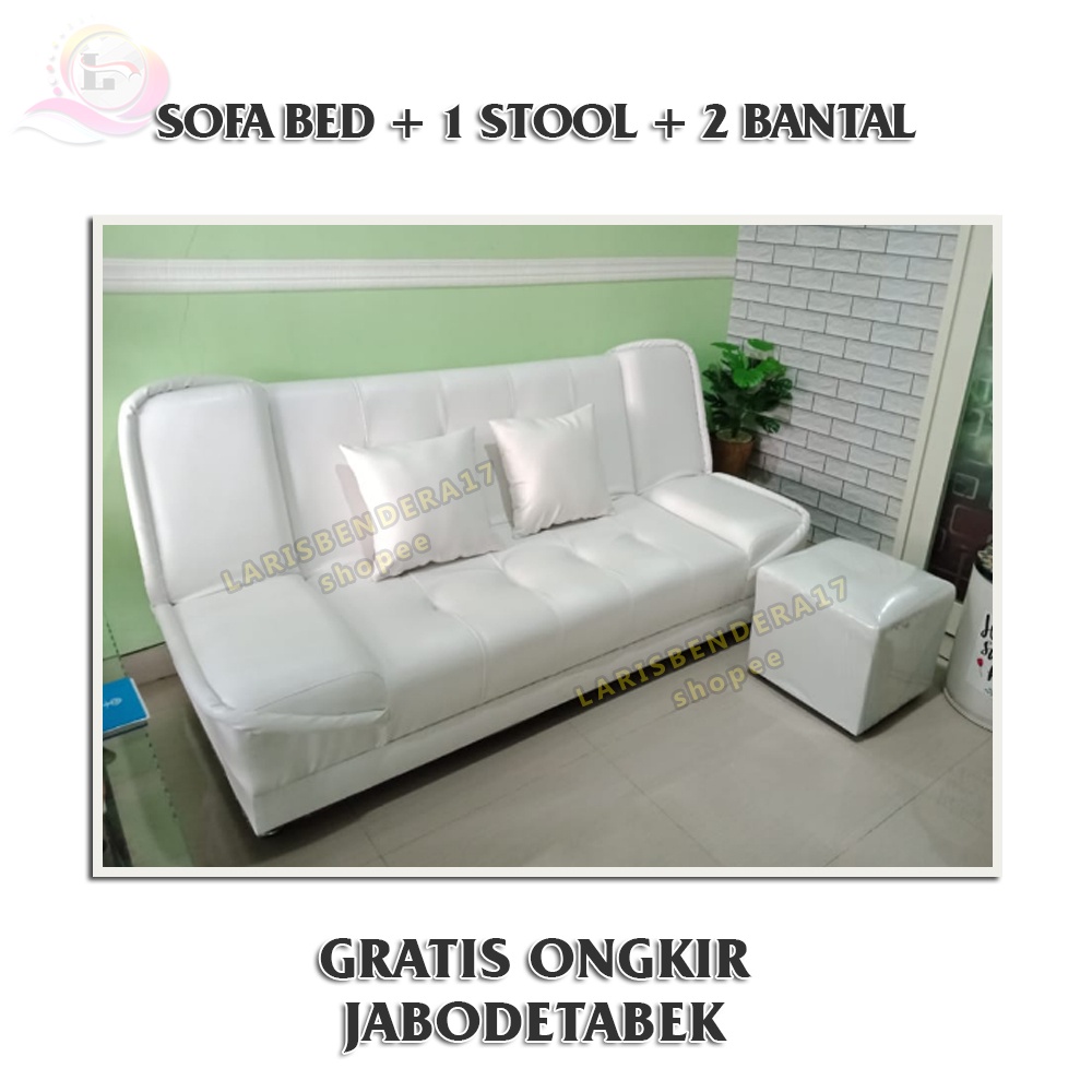 Jual Sofa Bed Elisabeth 1 Unit Puff Minimalis Modern Sofa Bed