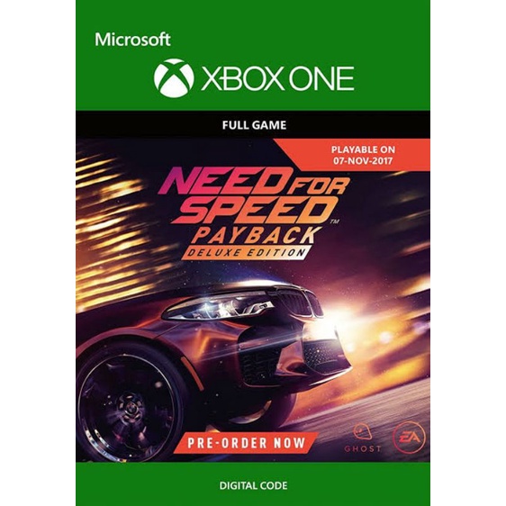 Jual Need For Speed Payback Deluxe Edition Xbox Redeem Code Shopee