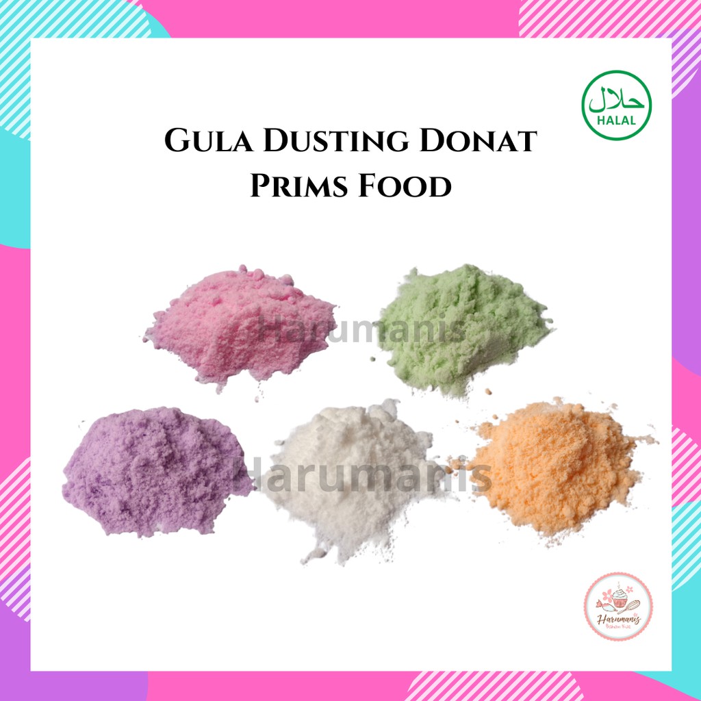 Jual Gula Dingin Donat Dusting Warna PrimsFood Donnica 250gr Shopee