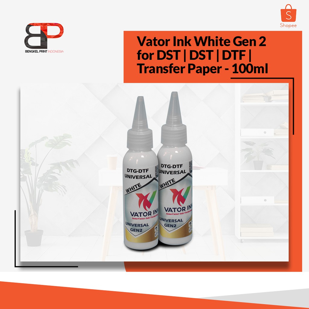 Jual Tinta Vator Universal Gen White For Dtg Dst Dtf Ml