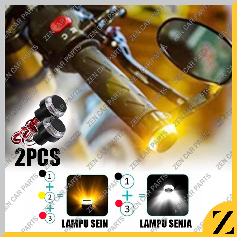 Jual Lampu DRL SEN Jalu Handle Mode Sein Motor LED Stang Motor