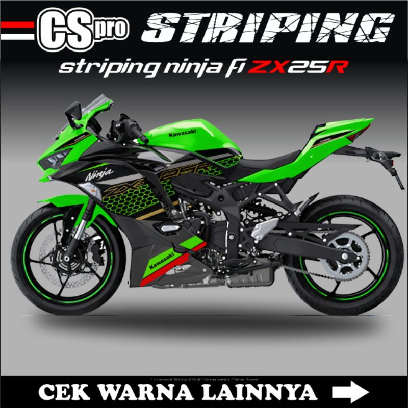 Jual STRIPING STICKER NINJA ZX25R STIKER MOTOR KAWASAKI ZX 25R LIVERY