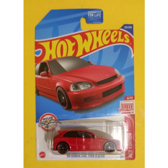 Jual Hot Wheels 99 Honda Civic Type R EK9 Red Edition Shopee Indonesia