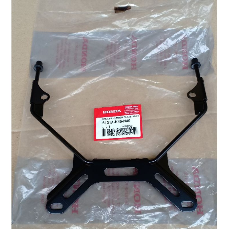 Jual Besi Dudukan Plat Nomor Bracket Plat Nomor Depan New Cbr 150 K45G