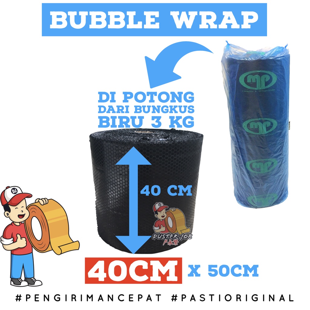 Jual Bubble Wrap Hitam Muliapack Cm X M Bungkus Biru Pot Kg